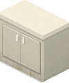 Example of a kitchen cupboard found in in-game houses.