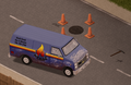 A gas company's van.