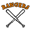 Riverside Rangers baseball decal used on t-shirt (sport), but can appear on regular t-shirt as well