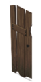The poor quality constructable wooden door