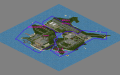 Isometric view of the entire Kingsmouth Island.