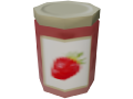 Fruit jam model when placed in the world.