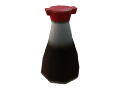 Soy sauce model when placed in the world.