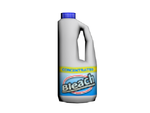 Bleach Bottle with Water