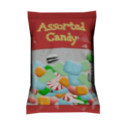 Candy package model when placed in the world.