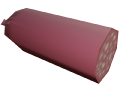Salami model when placed in the world.