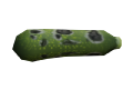 Rotten zucchini model when placed in the world.
