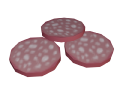 Salami slices model when placed in the world.