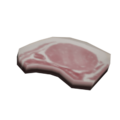 Pork chop model when placed in the world.