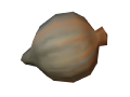 Rotten onion model when placed in the world.