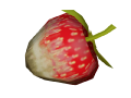 Rotten strawberries model when placed in the world.