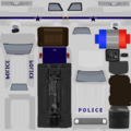 Texture of the completely intact, never used police truck seen in the game files