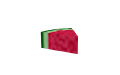Watermelon slice model when placed in the world.