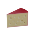 Cheese model when placed in the world.